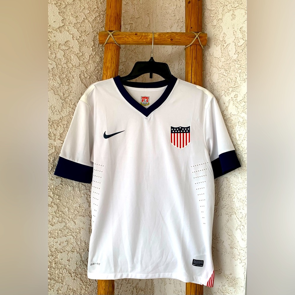 🔥 NIKE TEAM USA 🇺🇸 MEN’S SMALL AUTHENTIC USMNT SOCCER 2013 CENTENNIAL JERSEY